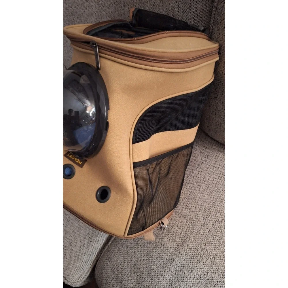 LOLLIMEOW Large Pet Carrier Backpack, Bubble Backpack Carrier for Fat Cats and P
